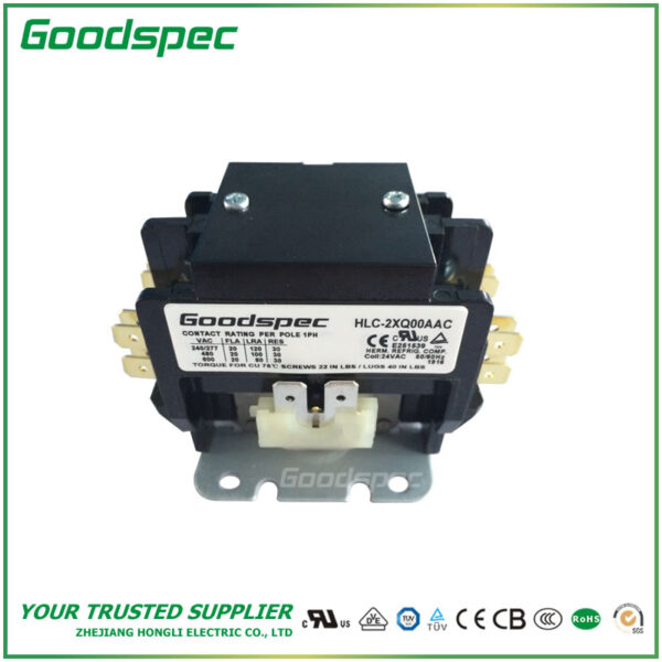HLCY2XQ00AAC(2P/20A/24VAC) Definite Purpose Contactor