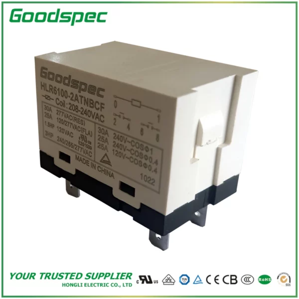 HLR6100-2ATNBCF-VAC208/240 High Power Relay