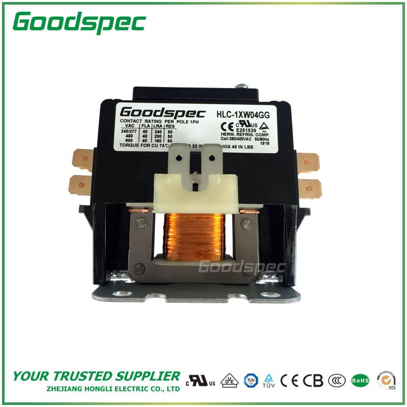 HLC-1XW04GG(1P/40A/380-400VAC) Definite Purpose Contactor