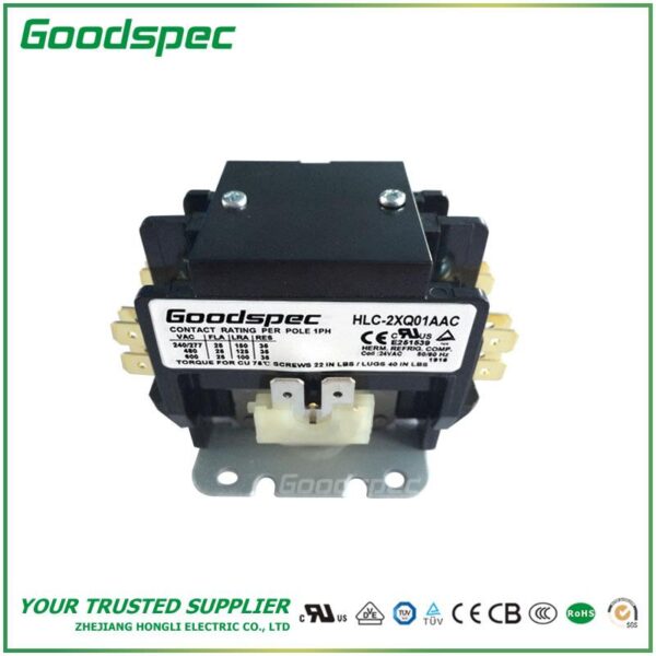 GC-2XQ01AAC(2P/25A/24VAC)Definite Purpose Contactor