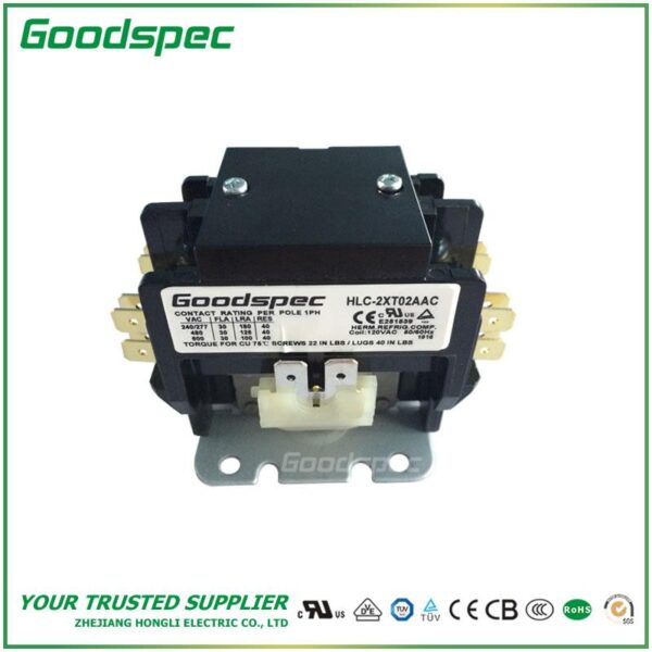 HLCY2XT02AAC(2P/30A/120VAC) Definite Purpose Contactor