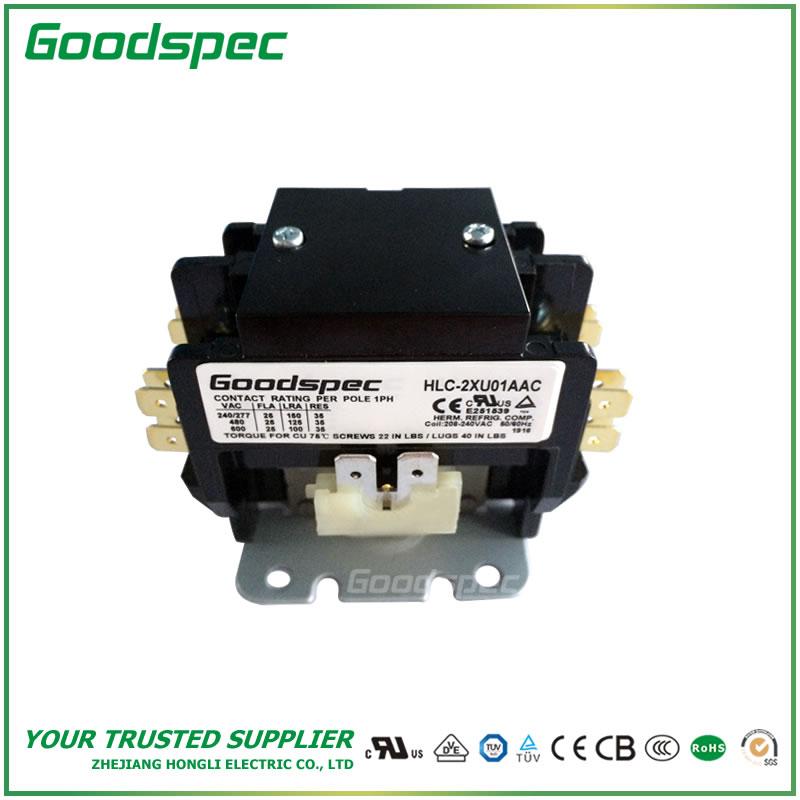 HLC-2XU01AAC(2P/25A/208-240VAC) Definite Purpose Contactor