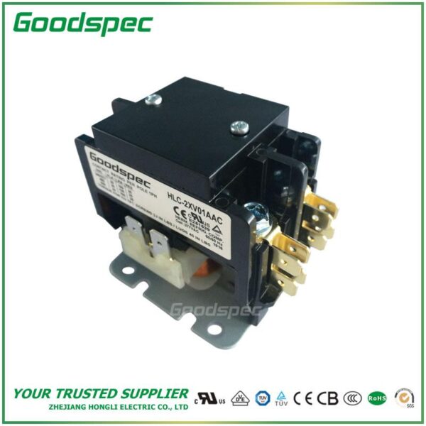 HLC-2XV01AAC(2P/25A/277VAC) Definite Purpose Contactor