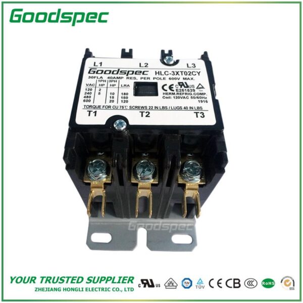 HLCY3XT02CY(3P/30A/120VAC)DEFINITE PURPOSE CONTACTOR