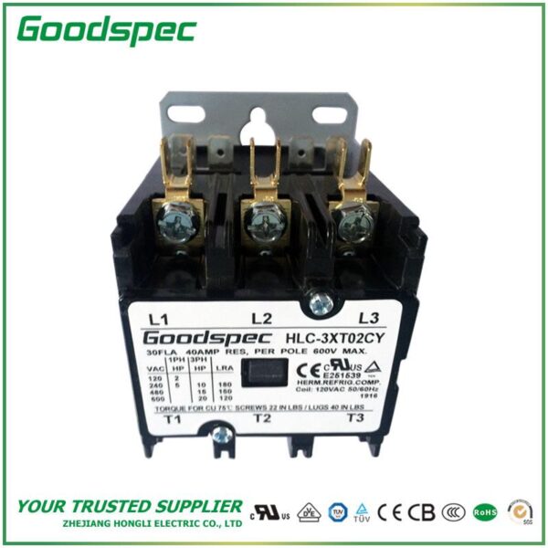 HLCY3XT02CY(3P/30A/120VAC)DEFINITE PURPOSE CONTACTOR