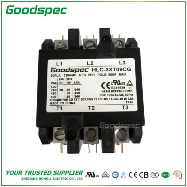 HLC-3XT09CG(3P/90A/120VAC)DEFINITE PURPOSE CONTACTOR
