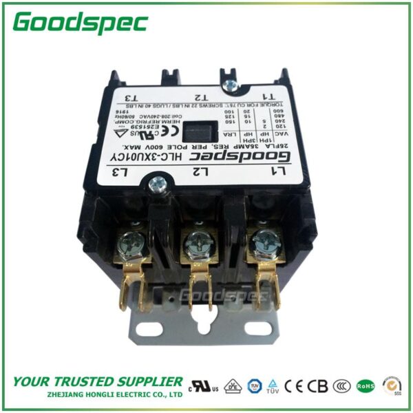 HLC-3XU01CY(3P/25A/208-240VAC)DEFINITE PURPOSE CONTACTOR