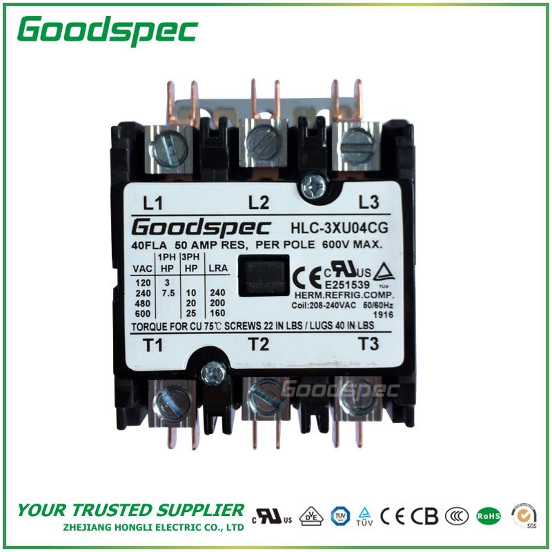 HLC-3XU04CG(3P/40A/208-240VAC) DP Contactor