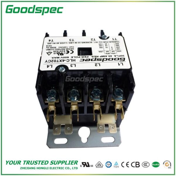 HLC-4XT02CY(4P/30A/120V) DEFINITE PURPOSE CONTACTOR