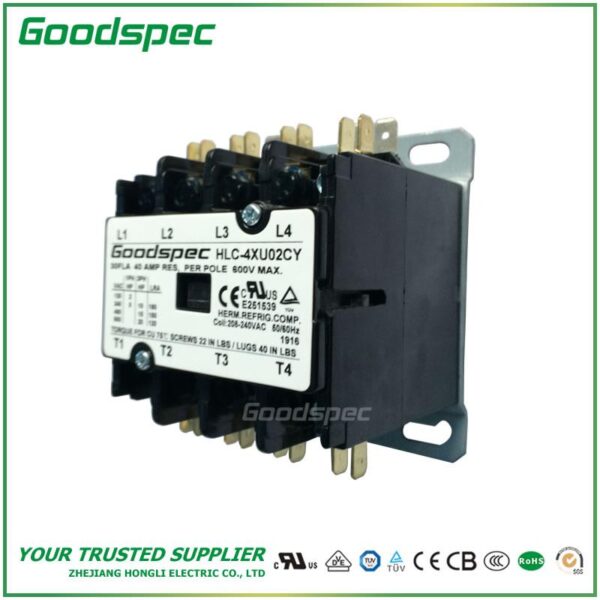 HLC-4XU02CY(4P/30A/208-240V) DEFINITE PURPOSE CONTACTOR