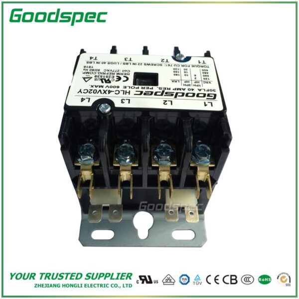 HLC-4XV02CY(4P/30A/277V)DEFINITE PURPOSE CONTACTOR