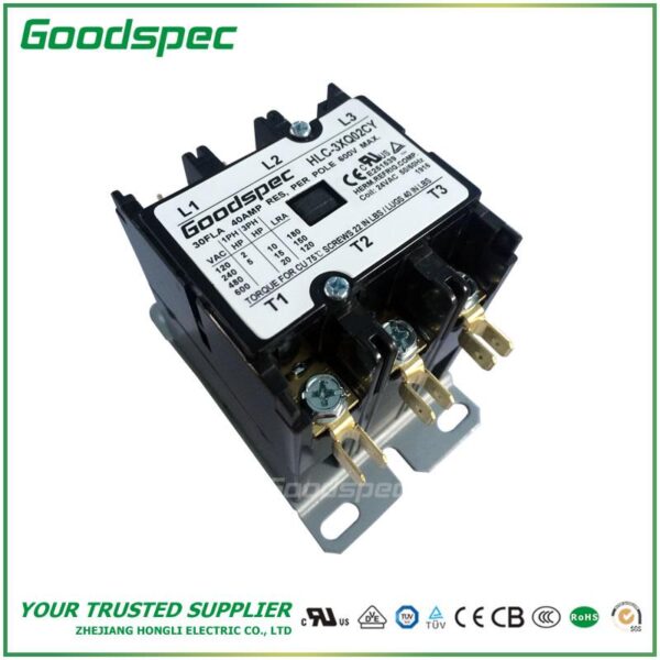 HLCY3XQ02CY(3P/30A/24VAC)DEFINITE PURPOSE CONTACTOR