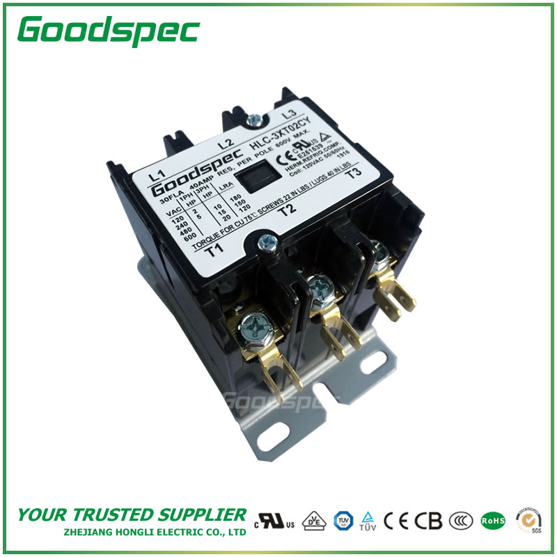 GC-3XT02CY(3P/30A/120VAC)DEFINITE PURPOSE CONTACTOR