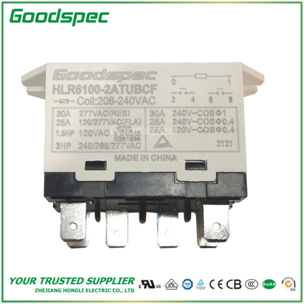 HLR6100-2ATUBCF-VAC208/240 High Power Relay